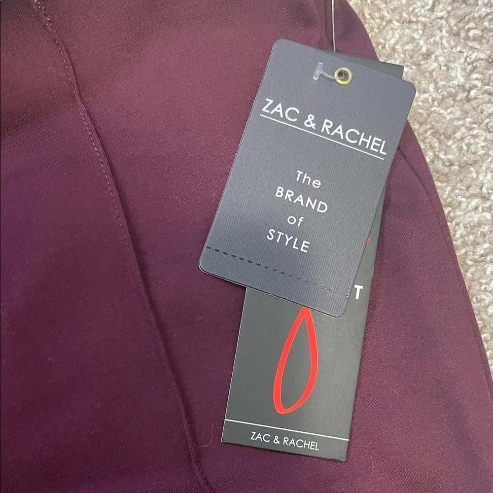 NWT Zac & Rachel Wine Pants - Picture 3 of 7